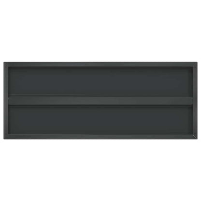 Wall Shelves 2 pcs 100x40 cm Black Stainless Steel