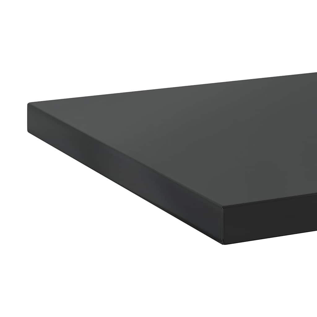 Wall Shelves 2 pcs 100x40 cm Black Stainless Steel