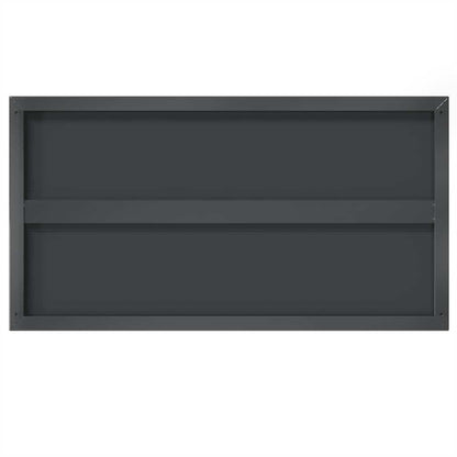 Wall Shelves 2 pcs 75x40 cm Black Stainless Steel