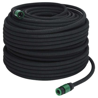 Garden Soaker Hose Black 0,6" 100 m Rubber