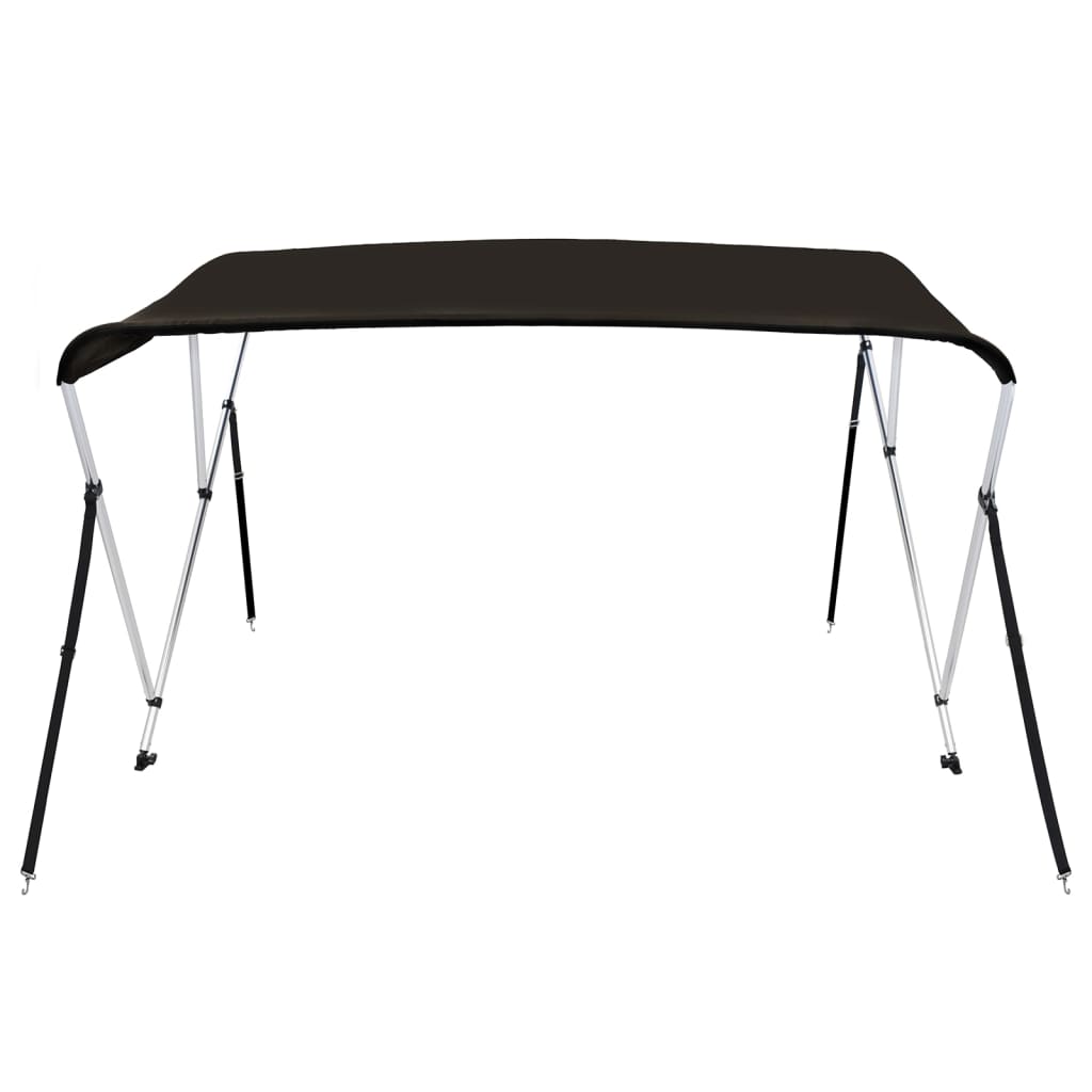 3-bow Bimini Top Black 183x180x137 cm