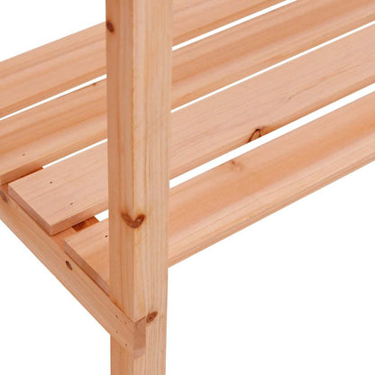 Plant Table with Shelves Brown 78x38x82,5 cm Solid Wood Fir
