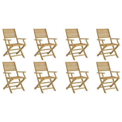 Folding Chairs 8 pcs 54,5x61,5x86,5 cm Solid Wood Acacia