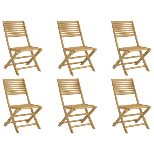 Folding Chairs 6 pcs 48,5x61,5x87 cm Solid Wood Acacia