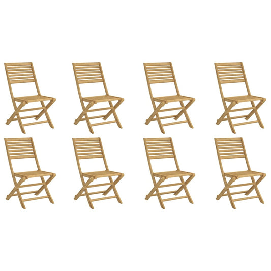 Folding Chairs 8 pcs 48,5x61,5x87 cm Solid Wood Acacia