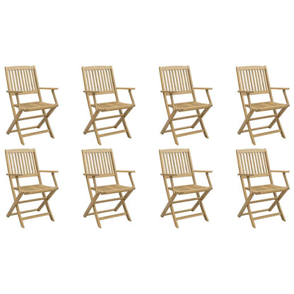 Folding Garden Chairs 8 pcs 54x61x88 cm Solid Wood Acacia