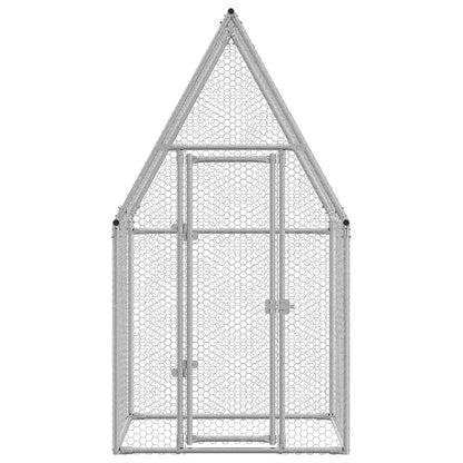 Chicken Cage Silver 100x100x190 cm Galvanised Steel