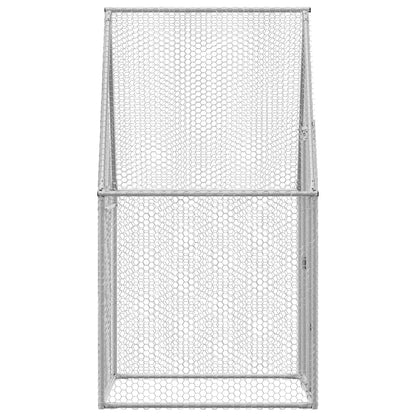 Chicken Cage Silver 100x100x190 cm Galvanised Steel
