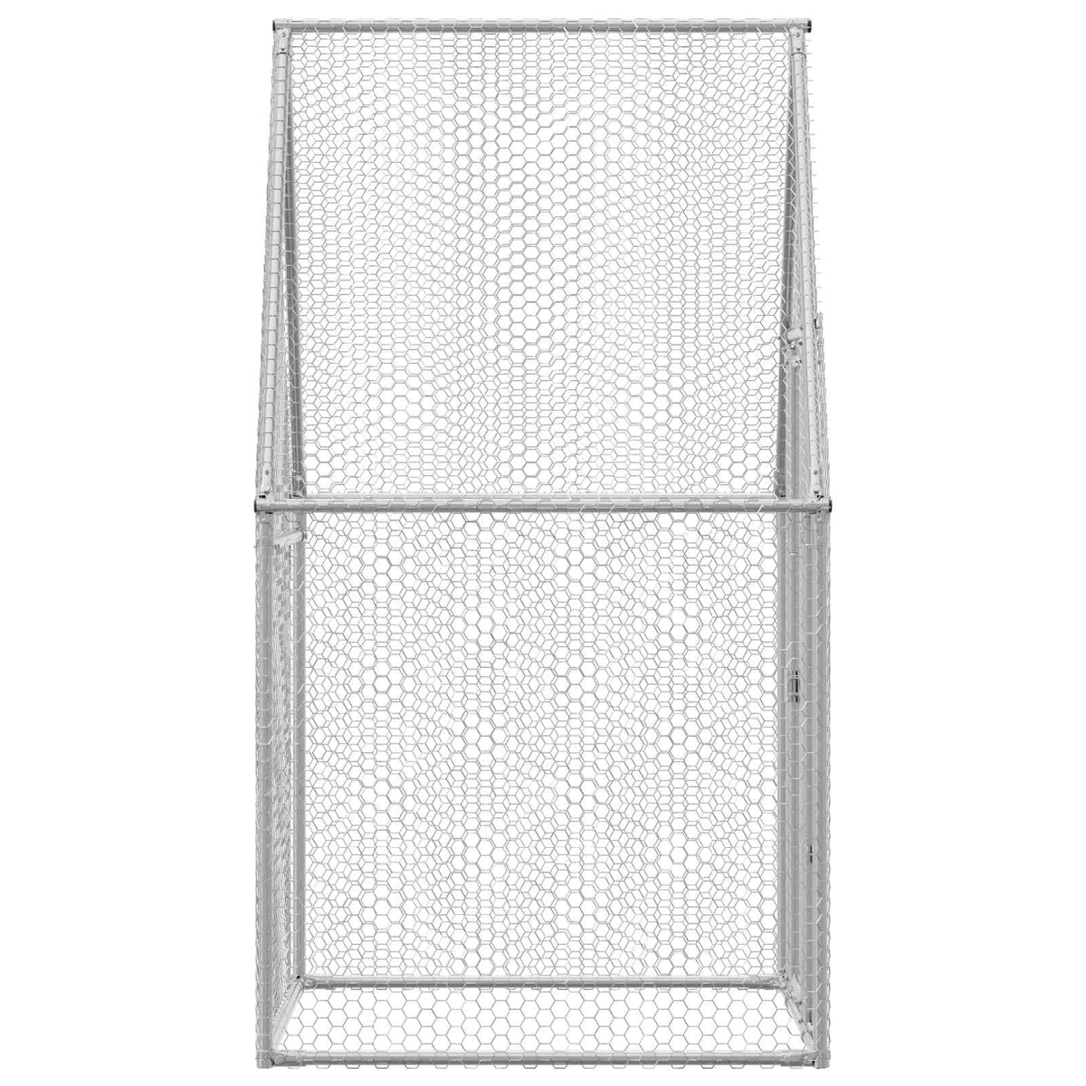 Chicken Cage Silver 100x100x190 cm Galvanised Steel