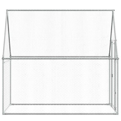 Chicken Cage Silver 200x100x190 cm Galvanised Steel
