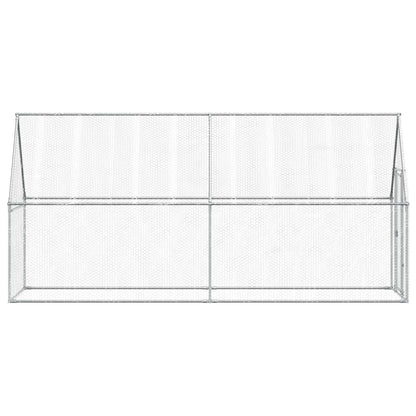 Chicken Cage Silver 400x100x190 cm Galvanised Steel