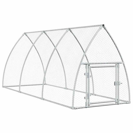 Chicken Cage Silver 300x105x120 cm Galvanised Steel