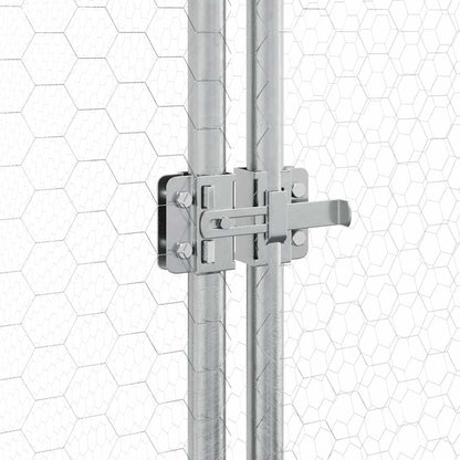Chicken Cage Silver 200x105x182 cm Galvanised Steel