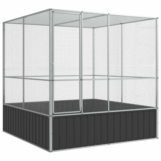 Aviary Silver 211x207x212 cm Steel