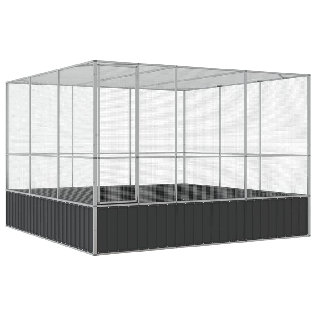 Aviary Silver 311x307x212 cm Steel