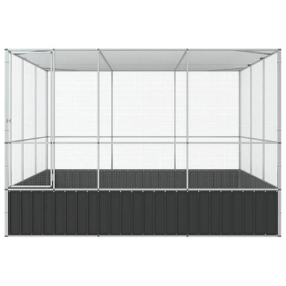 Aviary Silver 311x307x212 cm Steel