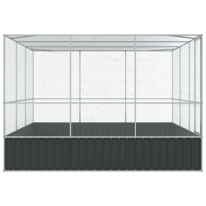 Aviary Silver 311x307x212 cm Steel