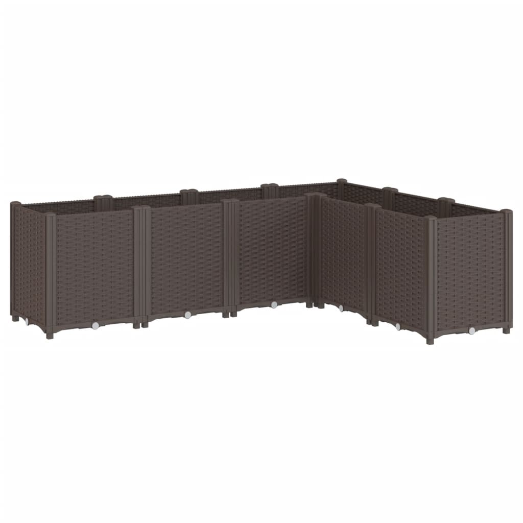 Garden Planter Brown 160x120x53 cm PP