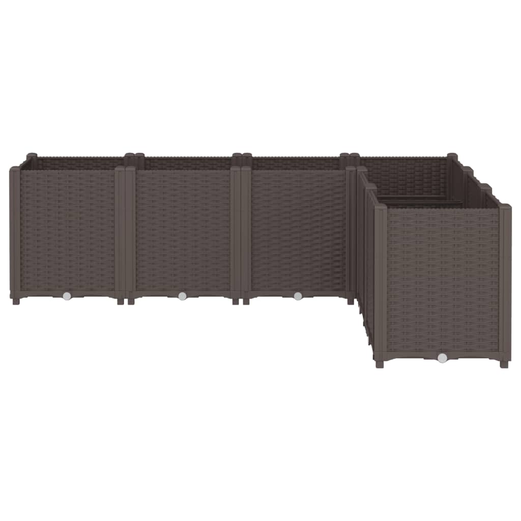 Garden Planter Brown 160x120x53 cm PP