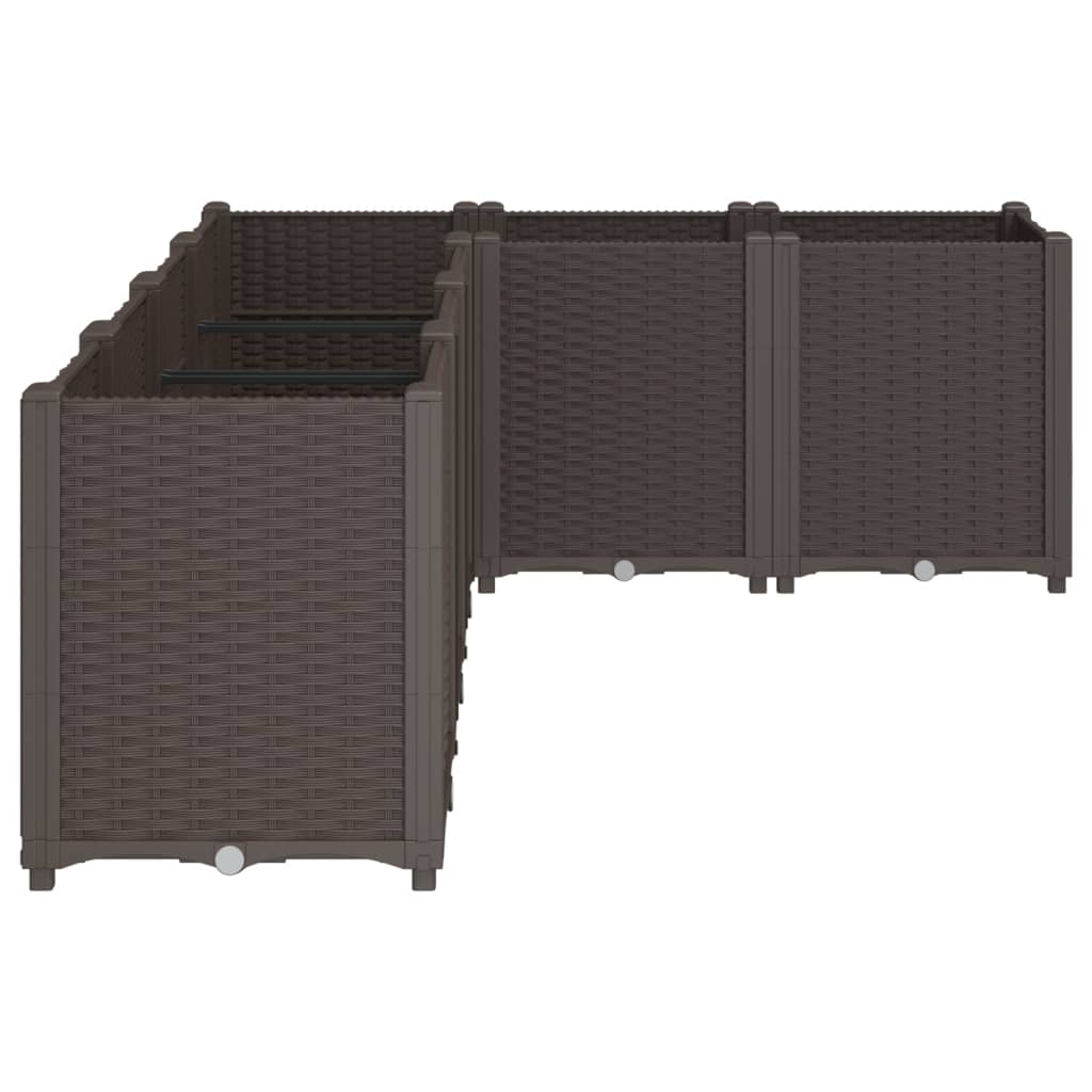 Garden Planter Brown 160x120x53 cm PP