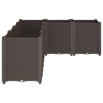 Garden Planter Brown 160x120x53 cm PP