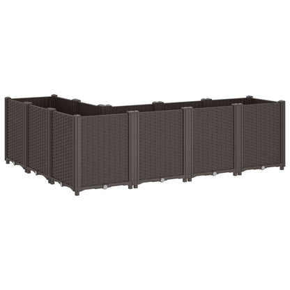 Garden Planter Brown 160x120x53 cm PP