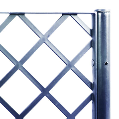 Garden Planter with Trellis Blue Grey 160x40x142 cm PP
