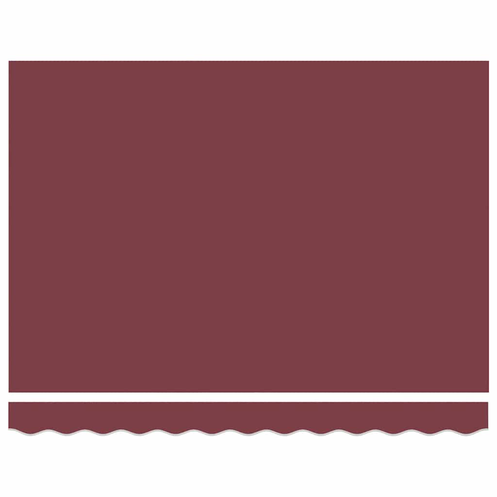 Manual Retractable Awning with LED Burgundy 300x250 cm