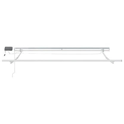 Manual Retractable Awning with LED Burgundy 300x250 cm