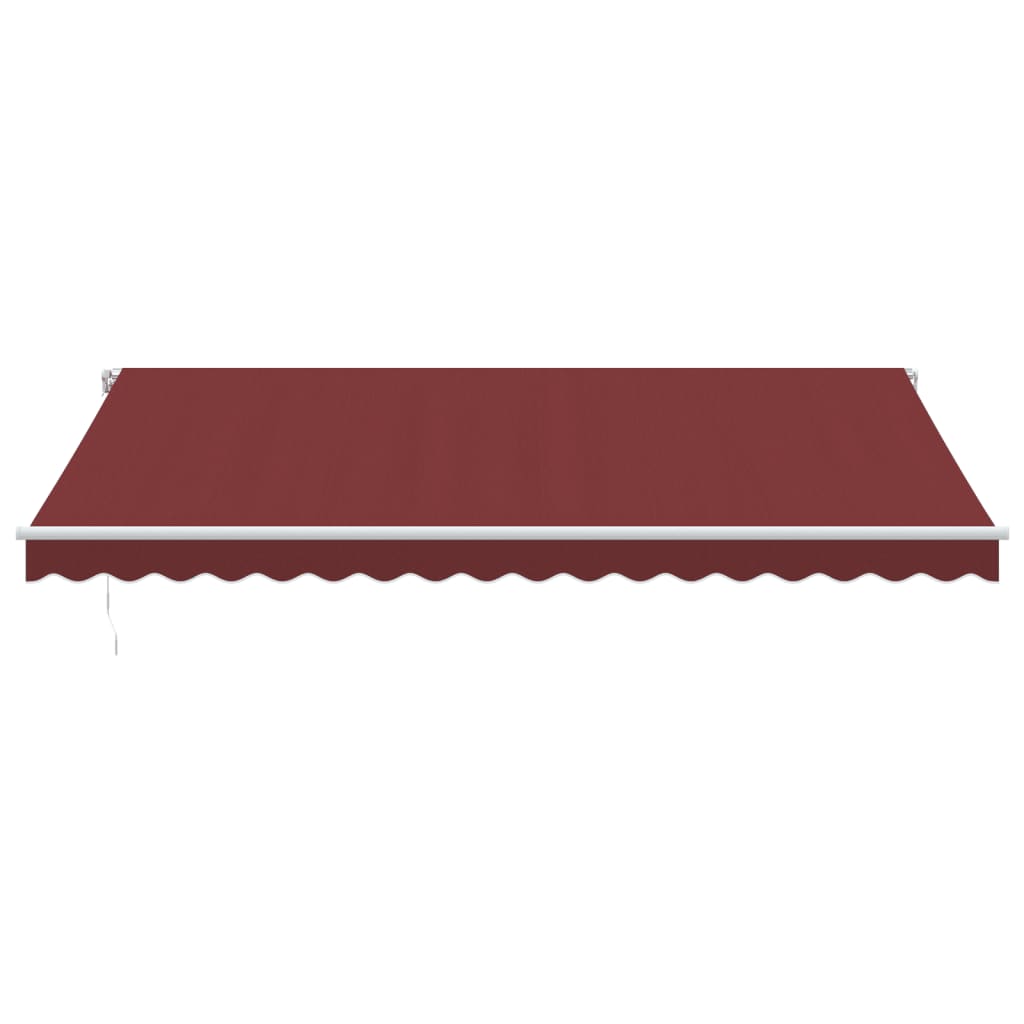 Retractable Awning | Burgundy, White