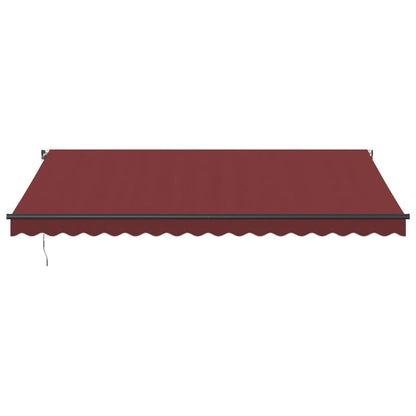 Manual Retractable Awning Burgundy 450x350 cm