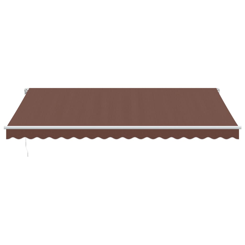 Manual Retractable Awning Brown 450x350 cm