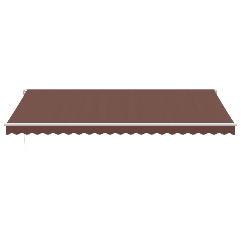 Manual Retractable Awning Brown 500x350 cm