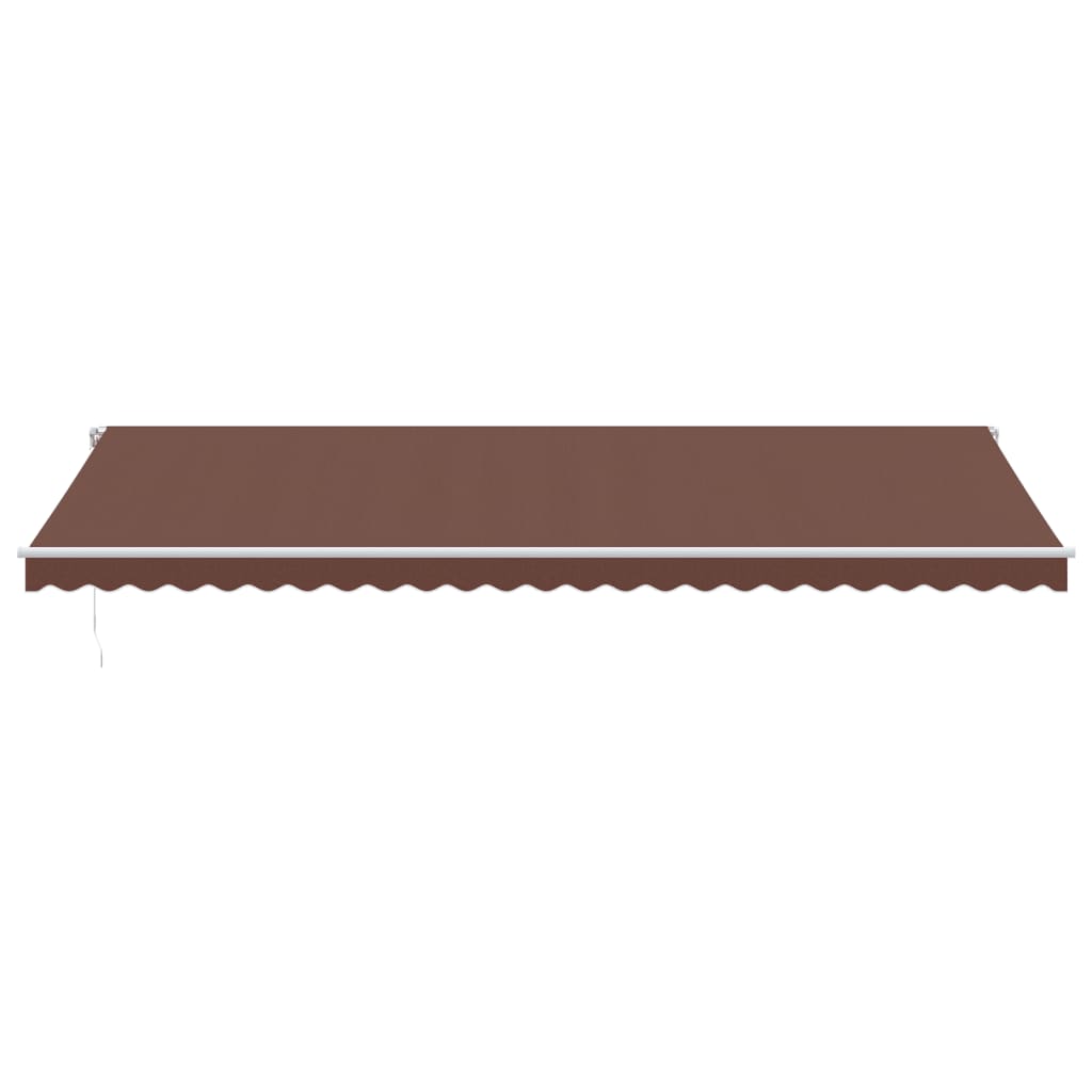 Manual Retractable Awning Brown 600x350 cm