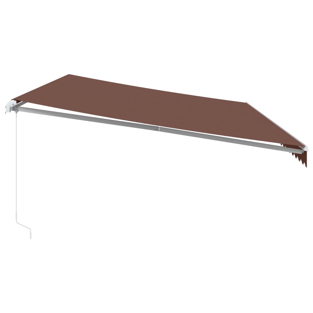 Manual Retractable Awning Brown 600x350 cm