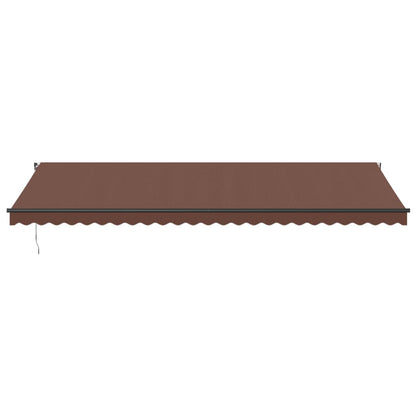 Manual Retractable Awning Brown 600x350 cm