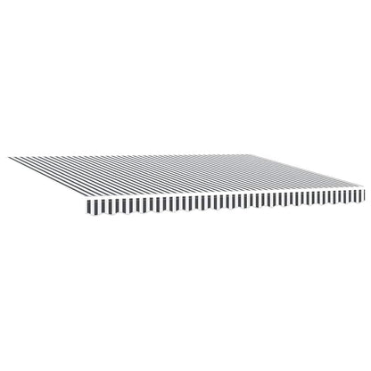 Manual Retractable Awning with LED Anthracite&White 450x300 cm