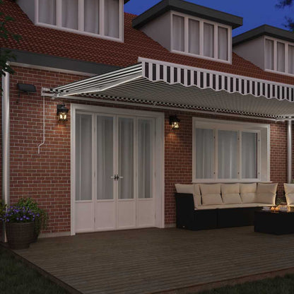 Retractable Awning | Anthracite and White