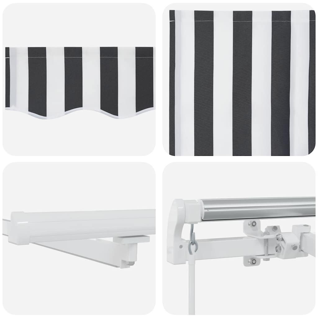 Retractable Awning | Anthracite and White