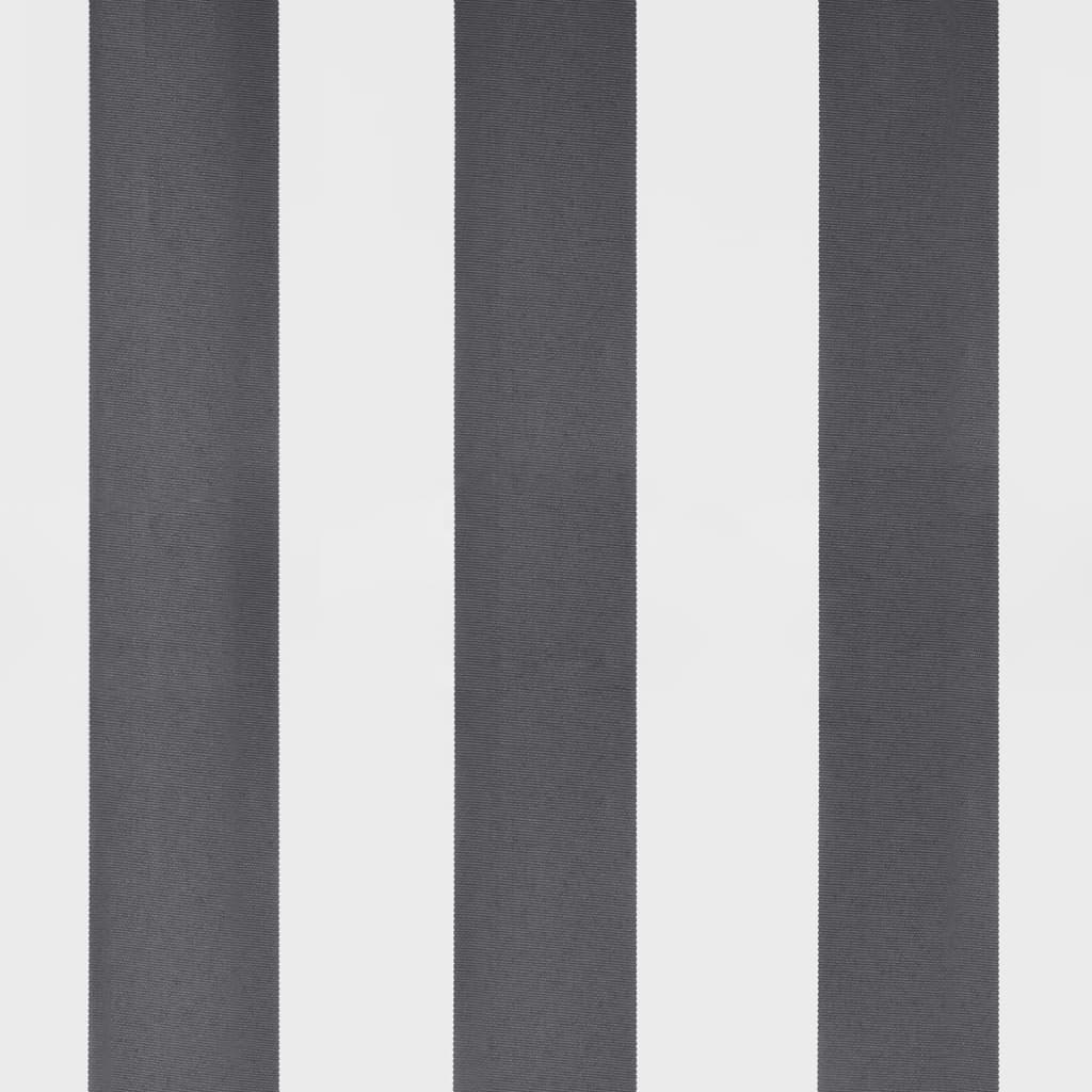 Manual Retractable Awning with LED Anthracite&White 400x350 cm