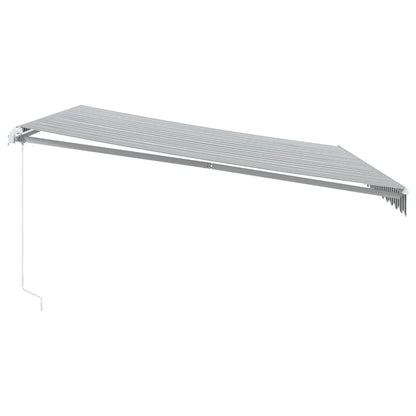 Retractable Awning | Anthracite and white