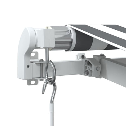 Retractable Awning | Anthracite and white
