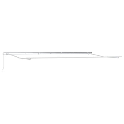 Manual Retractable Awning Anthracite&White 600x300 cm