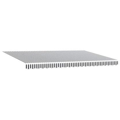 Manual Retractable Awning Anthracite&White 500x300 cm