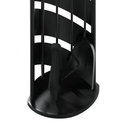 5 Piece Fireplace Tool Set 23x15x66 cm Steel