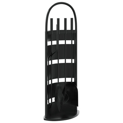 5 Piece Fireplace Tool Set 23x15x66 cm Steel