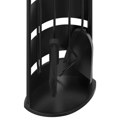 5 Piece Fireplace Tool Set 23x15x66 cm Steel