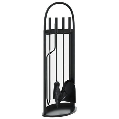 5 Piece Fireplace Tool Set 23x15x66 cm Steel