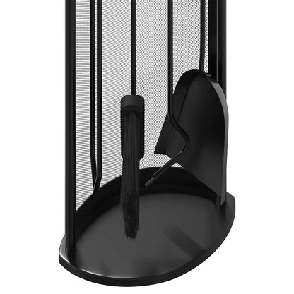 5 Piece Fireplace Tool Set 23x15x66 cm Steel