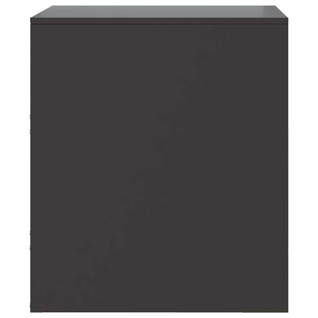 Bedside Cabinets 2 pcs Black 34,5x39x44 cm Steel
